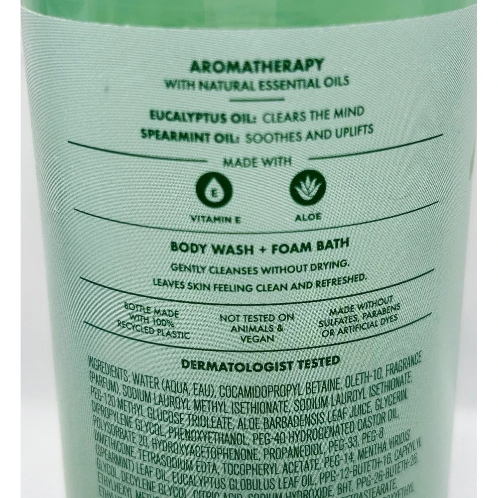 Bath & Body Works Aromatherapy Stress Relief Eucalyptus + Spearmint Body Wash